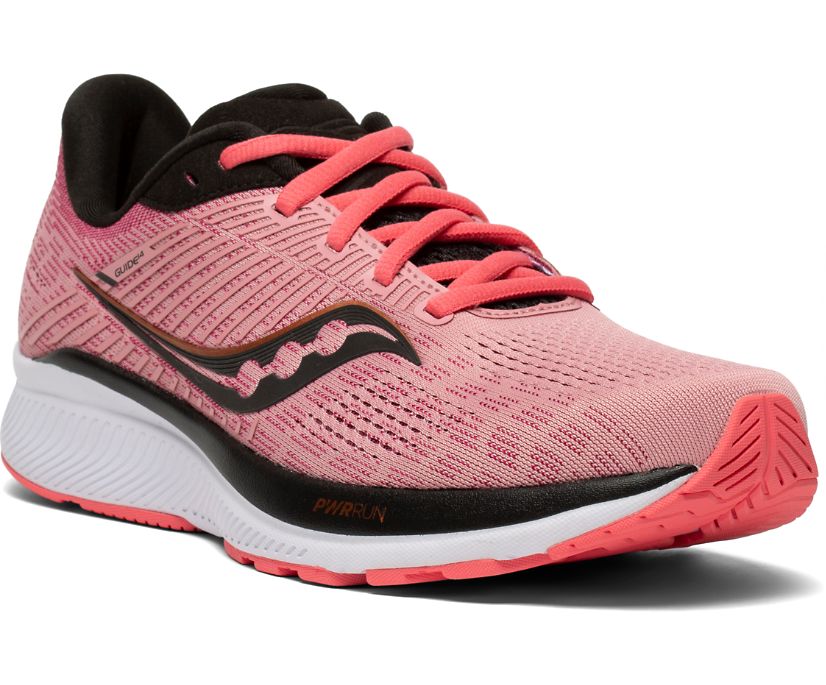 Saucony Guide 14 Women's Running Shoes Rose / Black | Canada 148KORI